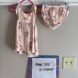 Angel Dear Pink Floral Kids Matching Set
